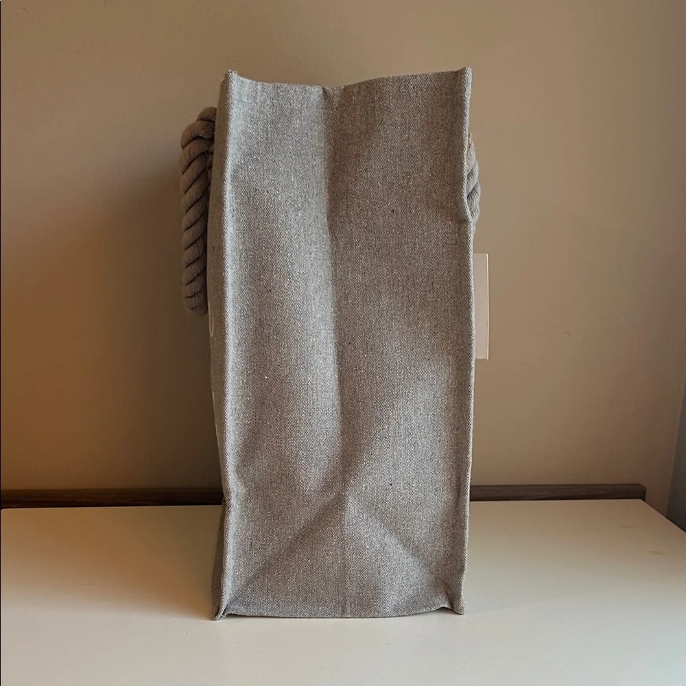 NWT Canvas Multi-Bottle Wine Tote “Wine a Little Laugh a Lot”